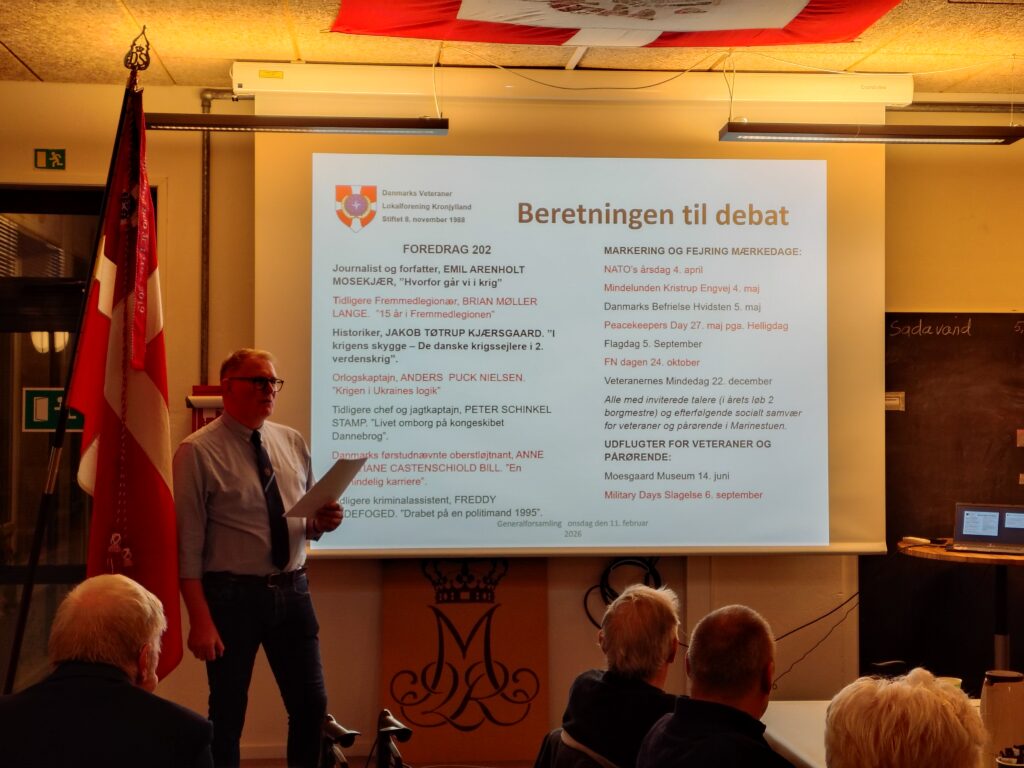 Danmarks Veteraner Kronjylland - Generalforsamling 2026